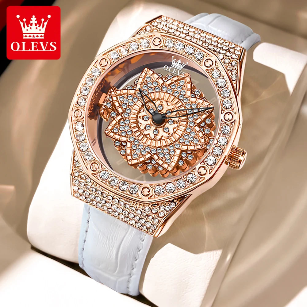 OLEVS 9996 Butterfly Luxury Quartz Watch For Women - OLEVS