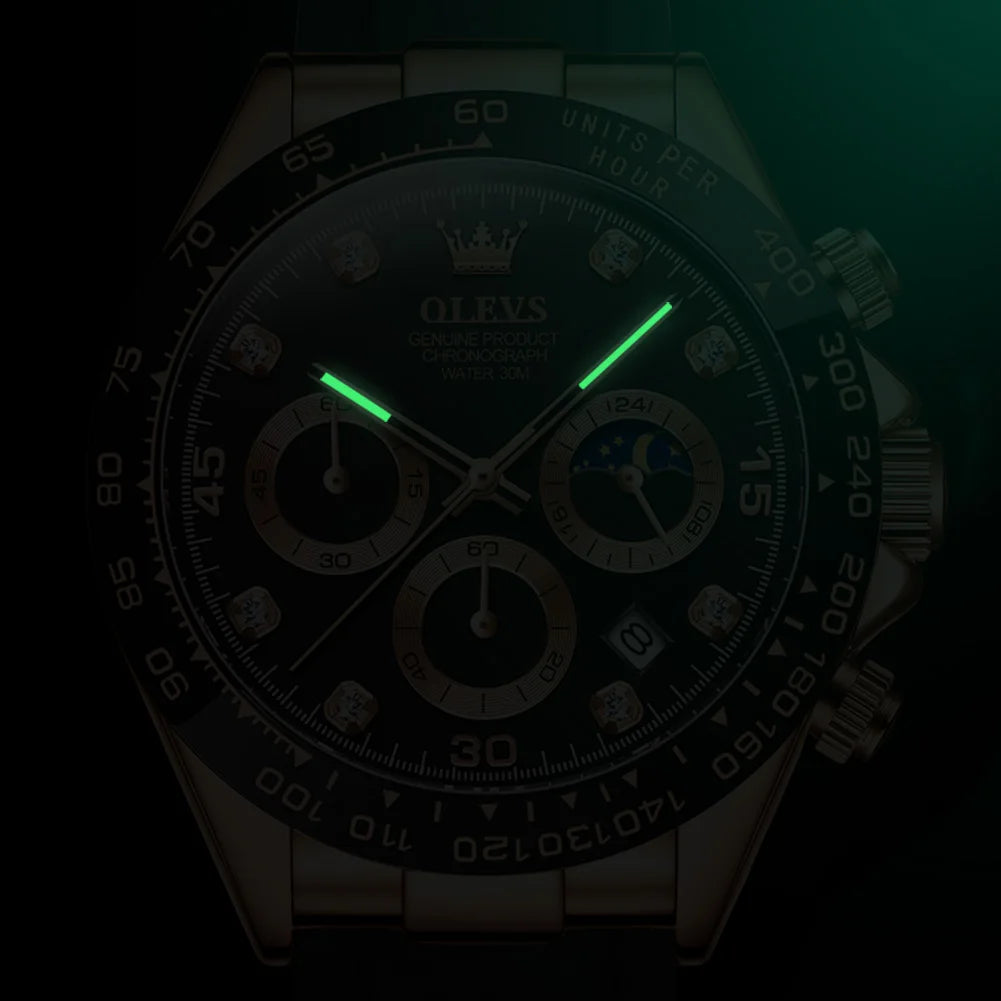 OLEVS 2875 Silicone Sports Luminous +Quartz Watch - OLEVS
