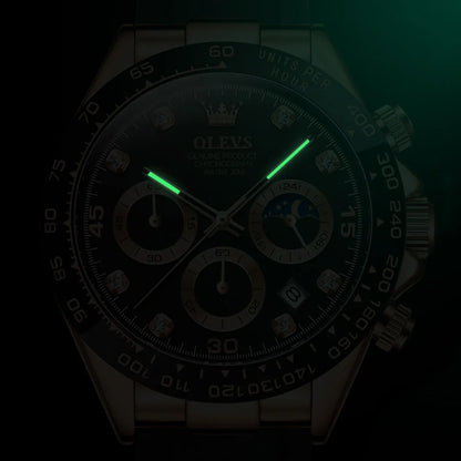 OLEVS 2875 Silicone Sports Luminous +Quartz Watch - OLEVS