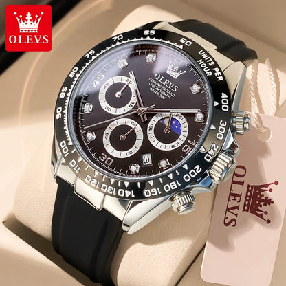 OLEVS 2875 Silicone Sports Luminous +Quartz Watch - OLEVS